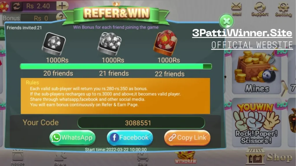 Teen Patti Winner Game Pakistan
